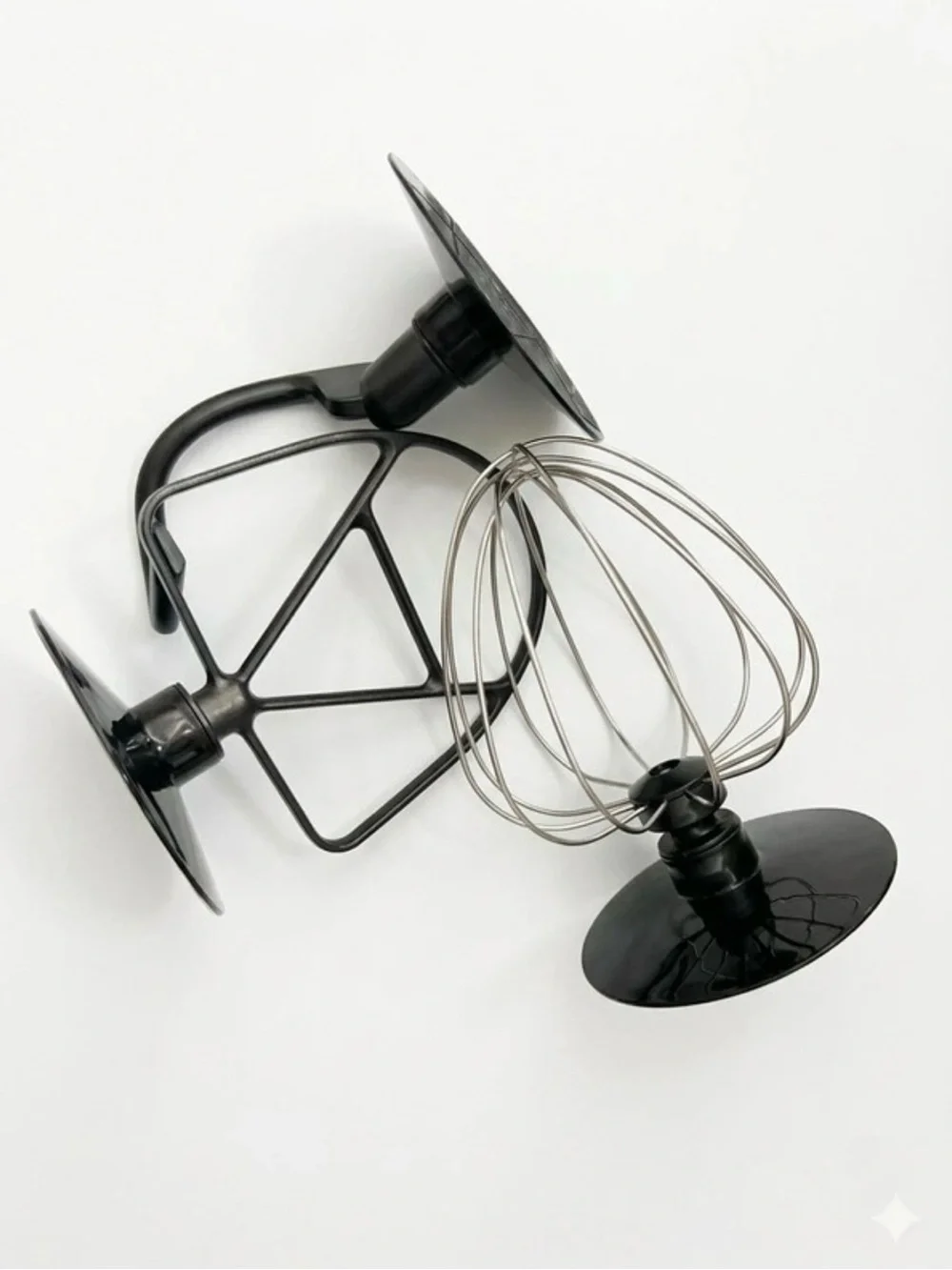 Black Stainless Steel Whisk & Beater Attachments - Compatible Mixer Accessories